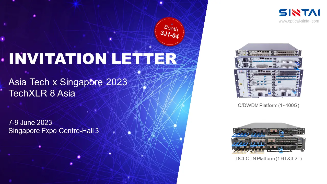 SINTAI Ausstellung Warme Einladung bei Asia Tech x Singapur 2023 TechXLR8 Asia